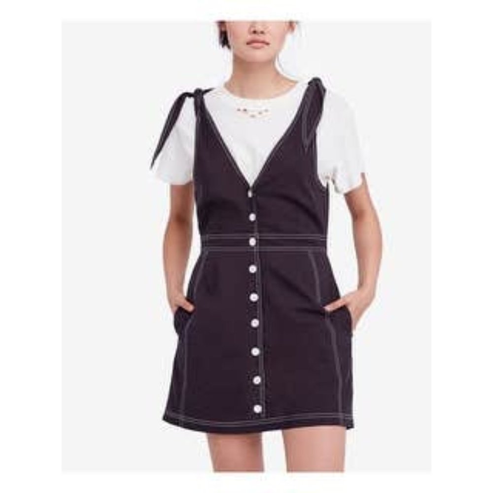 Free people Black romper Dress overall
